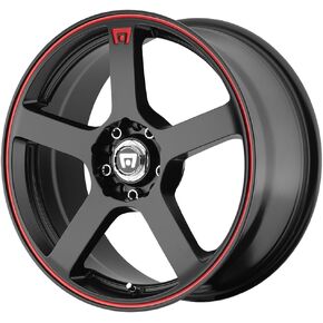 MR116 FS5 16x7، نمط المسمار: 5x4.25/4.5، الإزاحة: 40، شريط سباق أسود غير لامع، مجموعة من 1 in Kuwait