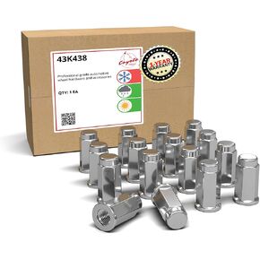 Wheel Accessories Parts Set of 16 ATV/UTV Chrome Spike Installation Lug Nut Kit | Solid Metal Lug Nuts 10 X 1.25 Thread 3.35" Tall Closed End Bulge Acorn Spiked Lug Nut 1 Long Socket Key (M10x1.25) in Saudi Arabia