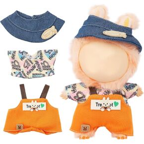 ملابس لابوبو، ملابس لطيفة لدمية لابوبو مقاس 17 سم، مجموعة ملابس للألعاب، قطعة واحدة للدمية الفاخرة، ملابس أنيقة رائعة للارتداء واللعب وعرض التجميع (تنورة سوداء فاخرة) in Kuwait