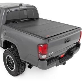 Rough Country Hard Flip Up Truck Bed Cover, Hard Truck Tonneau Covers for Toyota Tacoma (2016-2023) - 5' Toyota Tacoma Bed Cover, Tacoma Bed Cover - 49420500 in Saudi Arabia