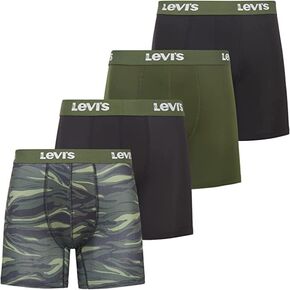 ملابس داخلية بوكسر رجالي من Levi's قابلة للتنفس ومطاطة، 4 قطع in Kuwait