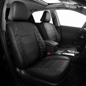 FREESOO 1:1 Costom Fit Seat Covers for Toyota Camry Hybrid LE - Hybrid SE 2026 2025, Waterproof Leather Car Seats Cover Full Set for Camry(BlackGrey) in Kuwait