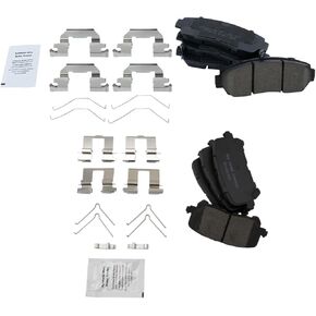 Front and Rear Brake Pad Set Ceramic Hardware Compatible with 2019-2021 Honda Passport in Saudi Arabia