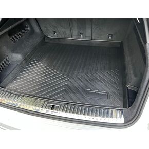 بطانة شحن ممتازة لسيارة Audi Q7 2018-2023 - حماية 100٪ - سجادة صندوق السيارة الملائمة حسب الطلب - سجادة شحن سوداء سهلة الغسل لجميع المواسم - بطانات صندوق السيارة مقاسة بالليزر ثلاثية الأبعاد لسيارة Audi Q7 2018-2023. in Kuwait