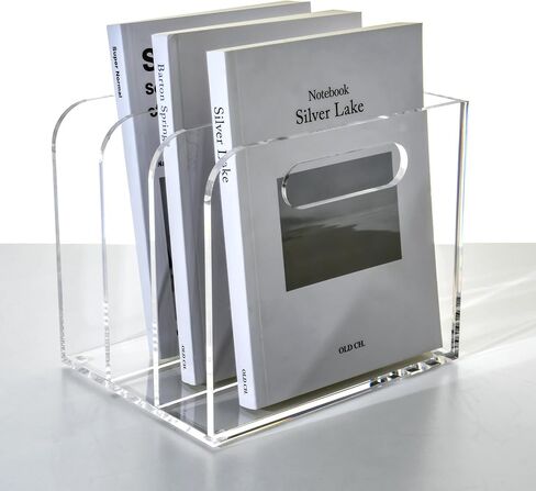 حامل ملفات المجلات الأكريليك، منظم فرز المستندات المكتبية بـ 5 أقسام رأسية، مجلد شفاف للمكتب/المستندات/الفصول الدراسية، للمنزل، الكمبيوتر اللوحي، المجلات، الكتب والإكسسوارات in Kuwait