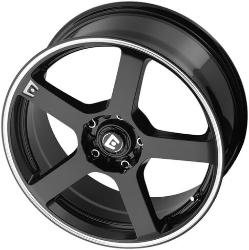 MR116 FS5 16x7، نمط المسمار: 5x4.25/4.5، الإزاحة: 40، شريط سباق أسود غير لامع، مجموعة من 1 in Kuwait
