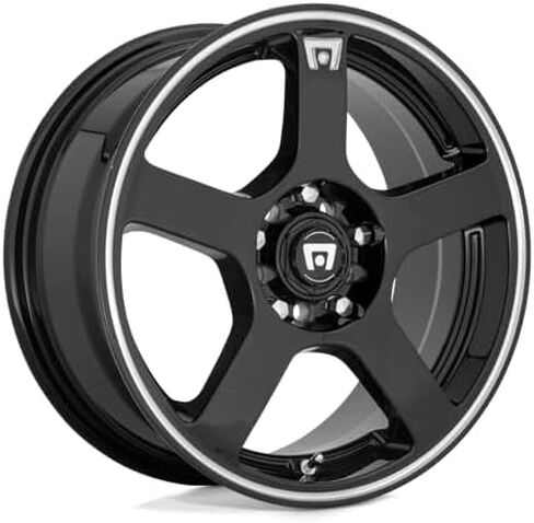 MR116 FS5 16x7، نمط المسمار: 5x4.25/4.5، الإزاحة: 40، شريط سباق أسود غير لامع، مجموعة من 1 in Kuwait