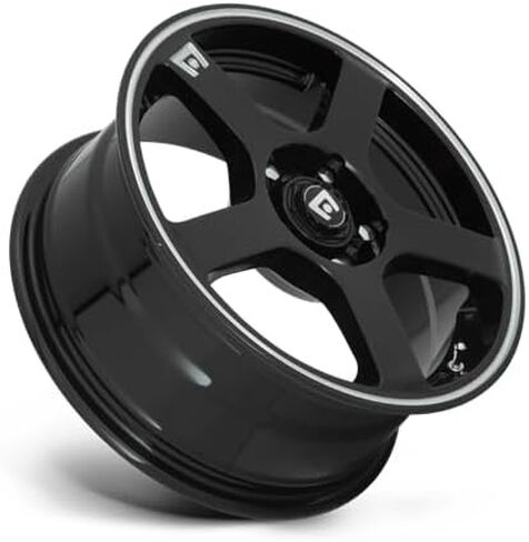 MR116 FS5 16x7، نمط المسمار: 5x4.25/4.5، الإزاحة: 40، شريط سباق أسود غير لامع، مجموعة من 1 in Kuwait