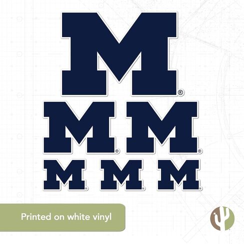 ملصق جامعة صبار الصحراء ميشيغان ولفرينز UM U of M ملصقات شارات الفينيل زجاجة مياه للكمبيوتر المحمول سجل قصاصات السيارة T3 (النوع 3-6) in Saudi Arabia