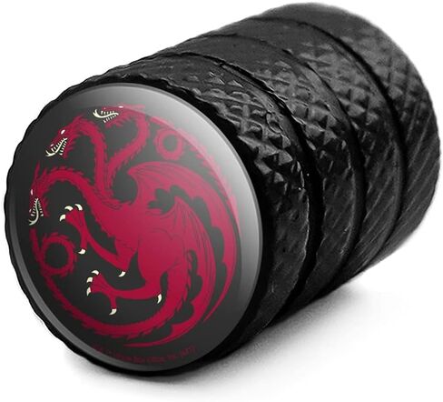 GRAPHICS & MORE Game of Thrones Targaryen Sigil Tire Rim Wheel Aluminum Valve Stem Caps in Saudi Arabia