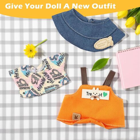 ملابس لابوبو، ملابس لطيفة لدمية لابوبو مقاس 17 سم، مجموعة ملابس للألعاب، قطعة واحدة للدمية الفاخرة، ملابس أنيقة رائعة للارتداء واللعب وعرض التجميع (تنورة سوداء فاخرة) in Kuwait