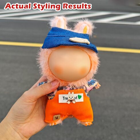 ملابس لابوبو، ملابس لطيفة لدمية لابوبو مقاس 17 سم، مجموعة ملابس للألعاب، قطعة واحدة للدمية الفاخرة، ملابس أنيقة رائعة للارتداء واللعب وعرض التجميع (تنورة سوداء فاخرة) in Kuwait