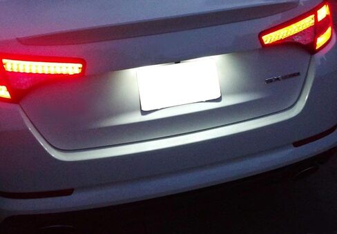 iJDMTOY OEM-Fit 3W Full LED License Plate Light Kit Compatible With 2009-2017 Kia Forte Koup 2-Door, Powered by 18-piece Xenon White LED Diodes in Saudi Arabia