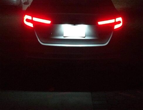 iJDMTOY OEM-Fit 3W Full LED License Plate Light Kit Compatible With 2009-2017 Kia Forte Koup 2-Door, Powered by 18-piece Xenon White LED Diodes in Saudi Arabia