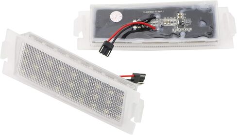 iJDMTOY OEM-Fit 3W Full LED License Plate Light Kit Compatible With 2009-2017 Kia Forte Koup 2-Door, Powered by 18-piece Xenon White LED Diodes in Saudi Arabia