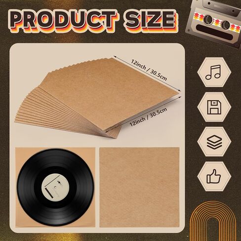 300 Pack 12 x 12 Inch Corrugated Lp insert Pads Corrugated Cardboard Sheets Album Mailer Filler Protective Insert Pads Flat Cardboard Sheets Packaging Inserts for Shipping Mailing Crafts in Saudi Arabia