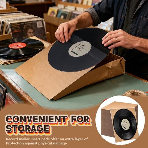 300 Pack 12 x 12 Inch Corrugated Lp insert Pads Corrugated Cardboard Sheets Album Mailer Filler Protective Insert Pads Flat Cardboard Sheets Packaging Inserts for Shipping Mailing Crafts in Saudi Arabia
