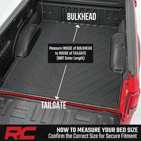 غطاء سرير شاحنة قابل للطي من Rough Country، أغطية تونيو للشاحنة الصلبة لسيارة Toyota Tacoma (2016-2023) - غطاء سرير Toyota Tacoma مقاس 5 بوصات، غطاء سرير Tacoma - 49420500 in Saudi Arabia