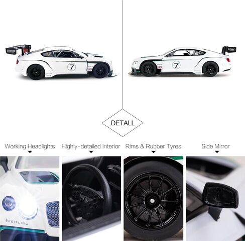 سيارات RASTAR RC 1/14 بنتلي كونتيننتال GT3 نموذج لعبة سيارات سباق بنتلي سيارة تحكم عن بعد للأطفال والكبار، 2.4 جيجا in Saudi Arabia