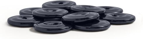 2 Hole Uniform Buttons Industrial Strength Rugged Heavy Duty 19mm 30L for Factory Manufacturing Automotive Chef Kitchen Coveralls, Heat Resistant Non Porous Melamine Size 0.75 Inch, Black, 12pc in Saudi Arabia