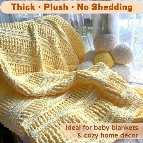 Super Bulky Chenille Yarn – 6 Pack of 100g (Total 600g) - CYC #6 Super Bulky 5mm Thick – Extra Soft Plush Chunky Yarn for Crocheting – Matte Chenille for Baby Blankets, Toys & Hats(Red) in Kuwait