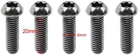 GZYF Rear Disc Brake Retaining Rotor Bolt Screw 5pcs for BMW S1000RR XR M1000RR 19-24 Stainless Steel Silver in Saudi Arabia