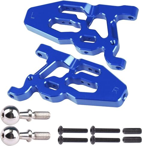 نظام تعليق أمامي سفلي من الألومنيوم من Aimrock A أذرع مع كرات محورية تعمل على ترقية أجزاء لسيارة 1/8 Typhon 1/7 Felony Infraction Limitless 6S BLX RC Buggy Car (أزرق) in Kuwait