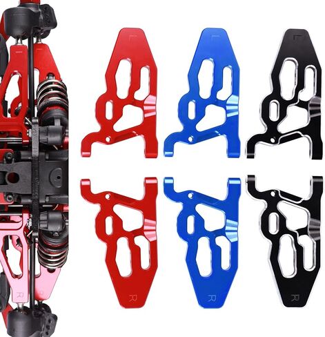 نظام تعليق أمامي سفلي من الألومنيوم من Aimrock A أذرع مع كرات محورية تعمل على ترقية أجزاء لسيارة 1/8 Typhon 1/7 Felony Infraction Limitless 6S BLX RC Buggy Car (أزرق) in Kuwait