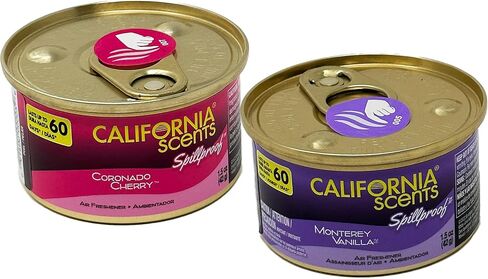 California Scents Spillproof Organic Air Fresheners, 1.5 Ounce Can, (2 Packs, Golden State Delight) in Saudi Arabia