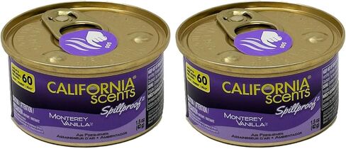 California Scents Spillproof Organic Air Fresheners, 1.5 Ounce Can, (2 Packs, Golden State Delight) in Saudi Arabia