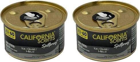 California Scents Spillproof Organic Air Fresheners, 1.5 Ounce Can, (2 Packs, Golden State Delight) in Saudi Arabia