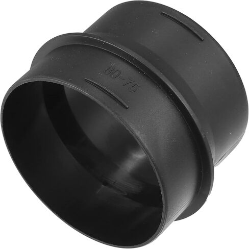 Car Air Ducting Connector Straight Air Heater Duct Joiner Connector Pipe 80mm to 75mm Black in Saudi Arabia