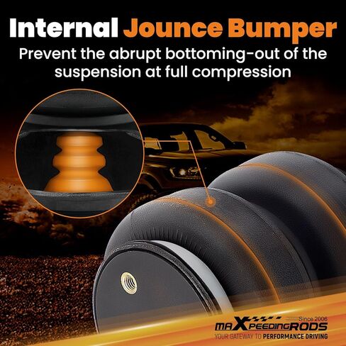 maXpeedingrods 5000 lbs Rear Air Suspension Bag Kit for Chevrolet Silverado GMC Sierra 2500 HD 3500 2001-2010 Air Helper Spring Kit Gray in Saudi Arabia