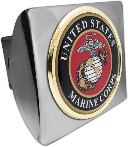 Elektroplate Officially Licensed U.S. Marine Corps Crest All Metal Urban Camo Hitch Cover for Trucks and SUVs | Fits Standard 2" Trailer Hitch Receivers | Premium Weatherproof in Saudi Arabia