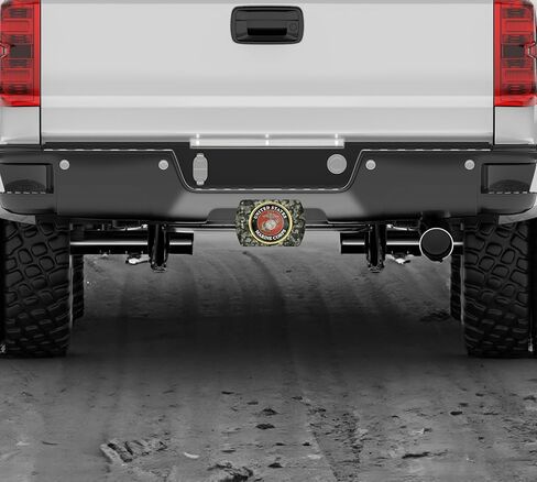 Elektroplate Officially Licensed U.S. Marine Corps Crest All Metal Urban Camo Hitch Cover for Trucks and SUVs | Fits Standard 2" Trailer Hitch Receivers | Premium Weatherproof in Saudi Arabia