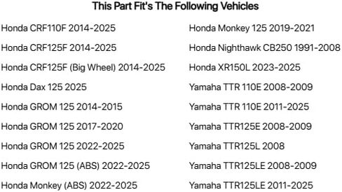 Tusk Fork Seals For HONDA CRF110F 2014-2022 in Saudi Arabia