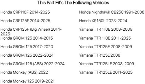 Tusk Fork Seals For HONDA CRF110F 2014-2022 in Saudi Arabia