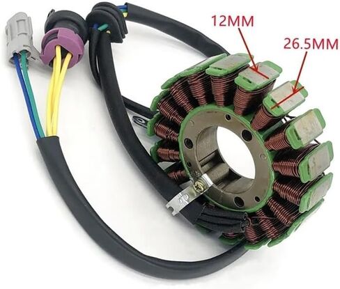 Accessories 18-coil ignition stator magneto generator for 300cc ATV four-wheeled motorcycles, model 2.1.01.2061, low power. in Saudi Arabia