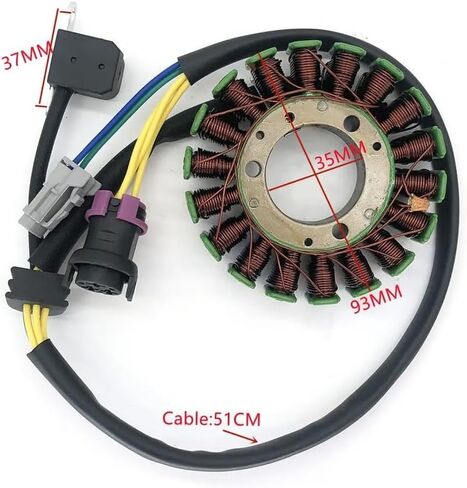 Accessories 18-coil ignition stator magneto generator for 300cc ATV four-wheeled motorcycles, model 2.1.01.2061, low power. in Saudi Arabia