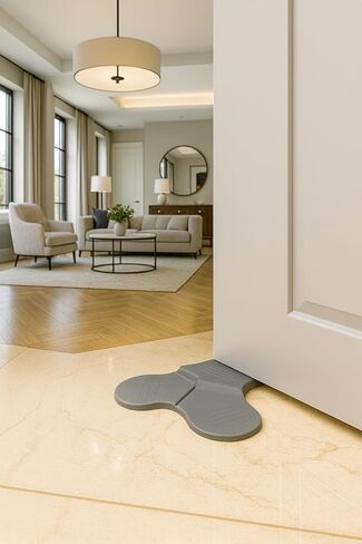 3-Level Adjustable Silicone Door Stopper – Non-Slip Protective Base, Flexible and Durable Design, Fits Different Door Heights, Anti-Scratch and Slip-Resistant in Saudi Arabia