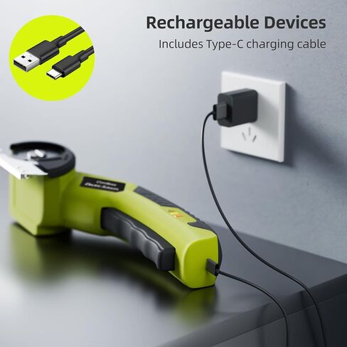 قاطعة كهربائية لاسلكية، مقص صندوقي قابل لإعادة الشحن 4 فولت مع شفرتين دوارتين، كابل USB، حقيبة تخزين، قفل أمان وإضاءة LED، للكرتون، القماش، البلاستيك، الجلد، السجاد، التعبئة والتغليف، DIY in Saudi Arabia