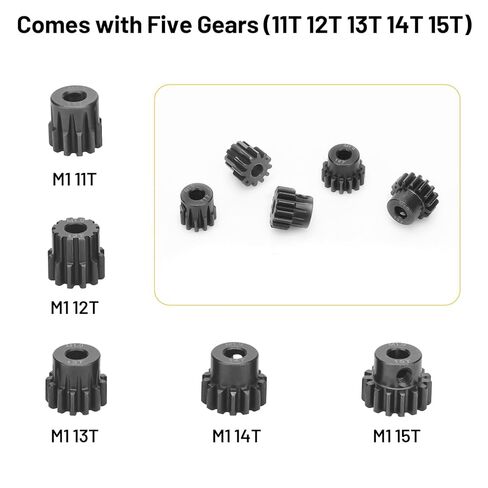 M1 Pinion Gear Sets 16T 17T 18T 19T 20T, daitoku 5mm Shaft Motor Gears RC Pinion Gears with Hex Key for 1/8 1/10 RC Brushless Brush Motor Trucks Buggy in Saudi Arabia