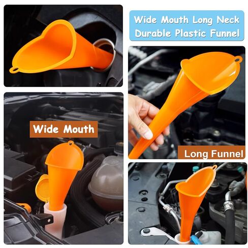 Oil Measuring Container Automotive Motor Oil Dispenser Motor Oil Container Plastic Long Neck Oil Funnels for Automotive Fluids in Saudi Arabia