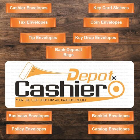 500 Cashier Depot #1 Coin & Small Parts Envelopes, 2 1/4" X 3 1/2", Premium 24lb Kraft Paper, 500/Box in Kuwait