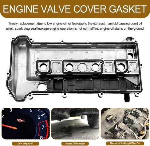 مجموعة حشية غطاء صمام المحرك، قطعة بديلة لمجموعة غطاء الصمام لسيارة Ford Escape Focus Fusion Ranger Lincoln MKZ Mazda 3 5 6 Mercury Mariner Milan 2.0L 2.3L 2.5L، استبدل OEM # VS50639R-1 in Saudi Arabia