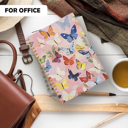 دفتر Notebor evcprz لطيف Mallard Duck Gingham لمكتب مكتب ، مجلة حلزونية خضراء مضحكة لزملاء العمل ، مجلة الكتابة الجمالية في المزرعة ، 5.5x8.3 بوصة in Kuwait