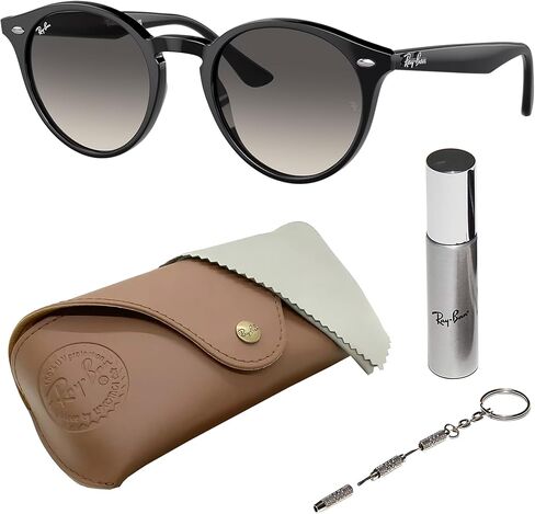 Ray-Ban RB2180 نظارة شمسية مستديرة الشكل مع مجموعة نظارات - ملاءمة عالية - نظارة شمسية كلاسيكية مثالية للمناسبات الرسمية والعادية in Kuwait