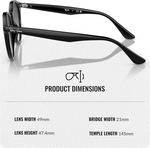 Ray-Ban RB2180 نظارة شمسية مستديرة الشكل مع مجموعة نظارات - ملاءمة عالية - نظارة شمسية كلاسيكية مثالية للمناسبات الرسمية والعادية in Kuwait