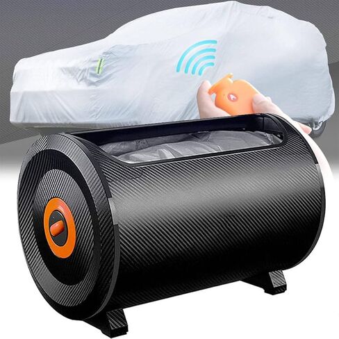 BYOKA Fully Automatic Car Cover with Remote Control, Sunproof Sun Shade Canopy Fully Automatic Movable Carport, Automobile Protection Keeping Vehicle Cool,Car in Saudi Arabia