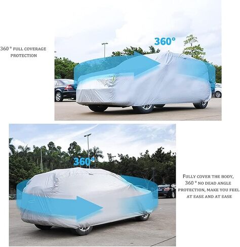 BYOKA Fully Automatic Car Cover with Remote Control, Sunproof Sun Shade Canopy Fully Automatic Movable Carport, Automobile Protection Keeping Vehicle Cool,Car in Saudi Arabia